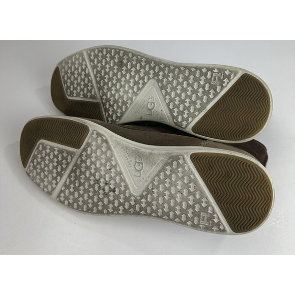 UGG Lamont Leather Chukka Boots Men's 11.5 Chestnut Brown Laced Shoes Uggs - Picture 9 of 12